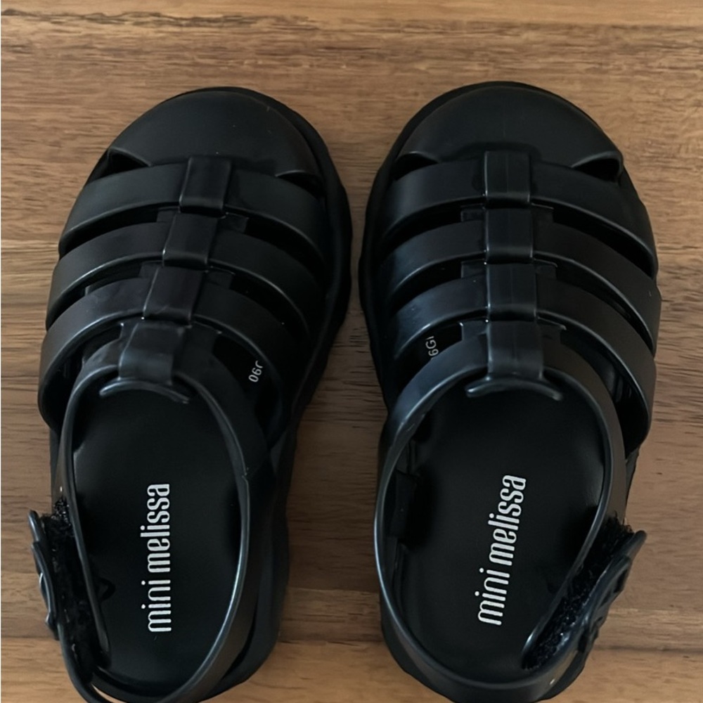 Mini Melissa Toddler Platform Chunky Fisherman Sandals - plz read size info